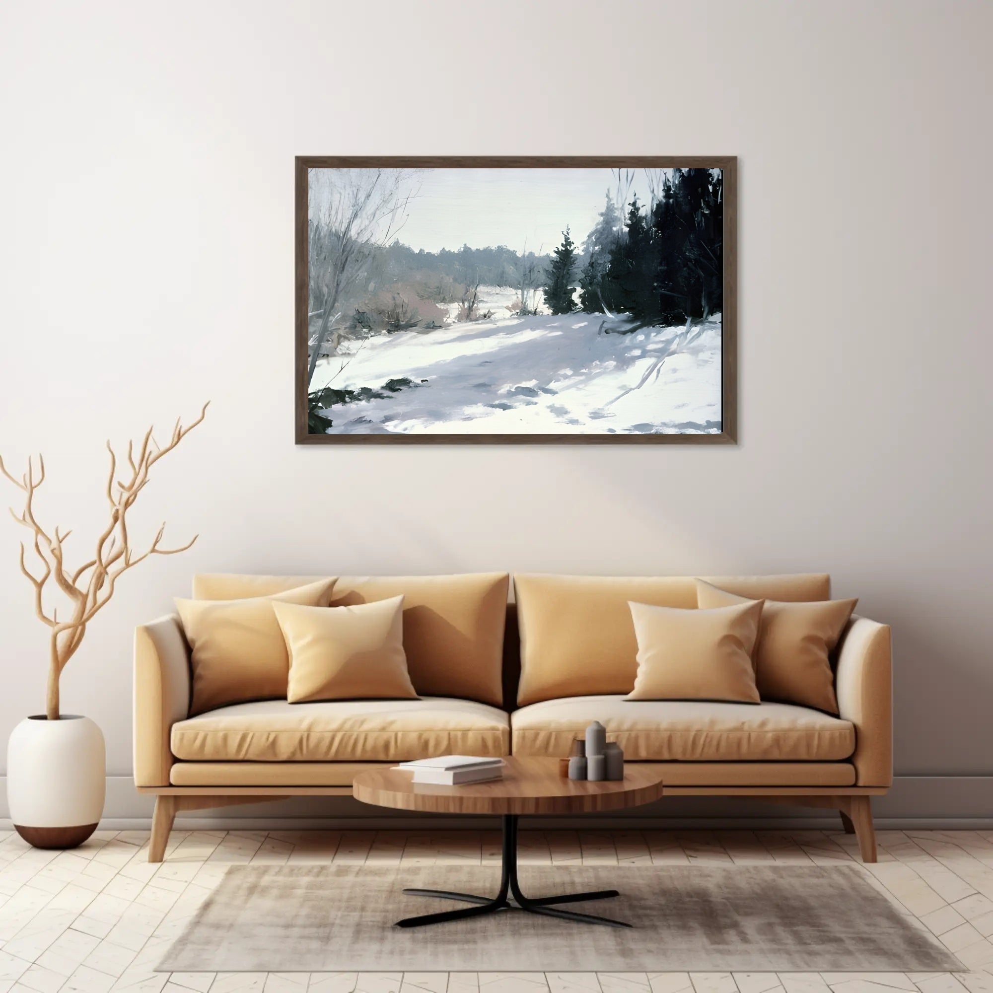 Winter Woodland Scene Poster