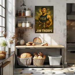 Jim Thorpe Legendary Athlete Poster