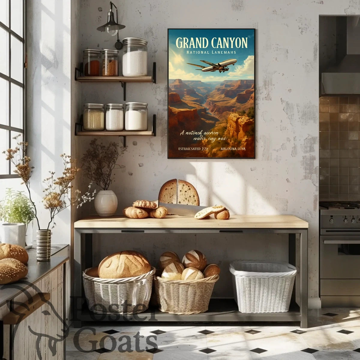 Grand Canyon Adventure Travel Vintage Poster