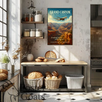 Grand Canyon Adventure Travel Vintage Poster