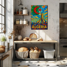 Algeria A Vibrant Mosaic Poster