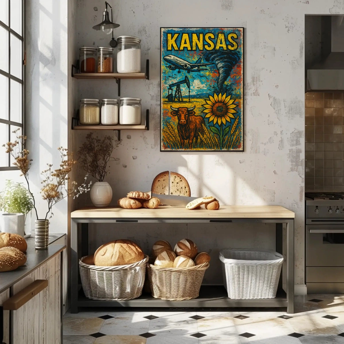 Kansas A Vibrant Landscape Poster