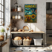 Kansas A Vibrant Landscape Poster