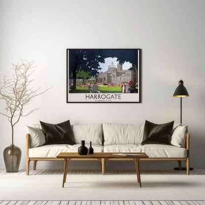 Harrogate - It's Quicker by Rail Poster