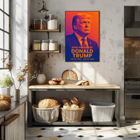 Trump Visionary Collector Vibrant Hues Pop Art Poster