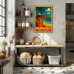 Honolulu Paradise Poster