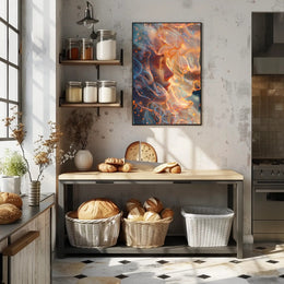 Mystical Wizard in Enchanted Library Poster PosterGoat