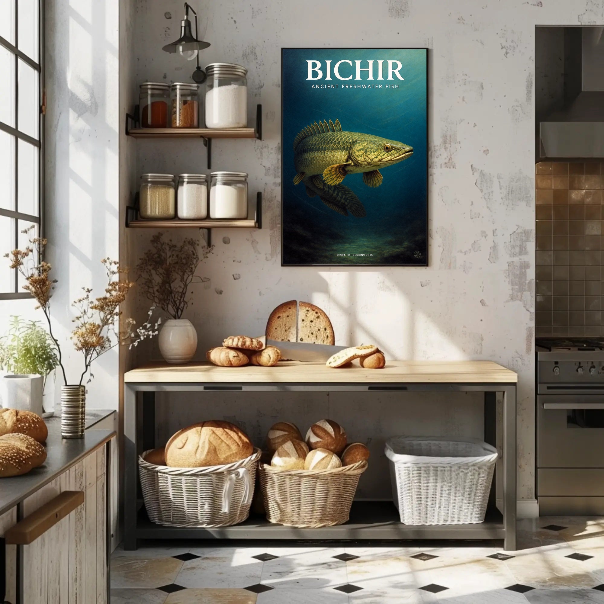 Bichir Ancient Freshwater Fish Poster PosterGoat