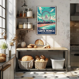 Santa Monica Beachfront Poster