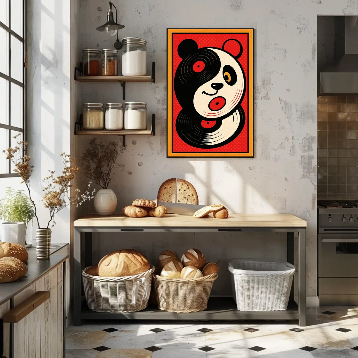 Vinyl Panda Poster