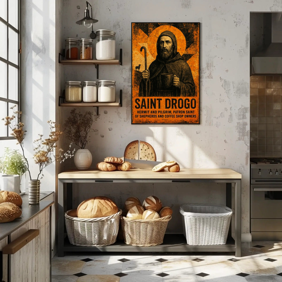 Saint Drogo Patron Saint Poster