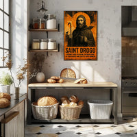Saint Drogo Patron Saint Poster