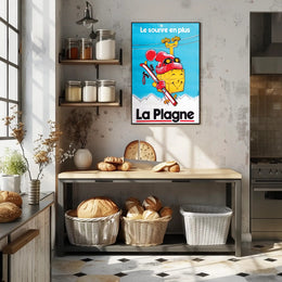 La Plagne Winter Fun Poster PosterGoat