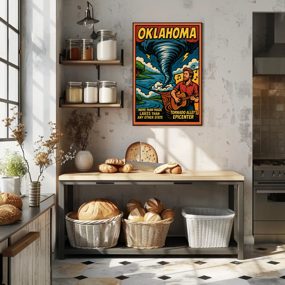Oklahoma Tornado AlleyS Epicenter Poster