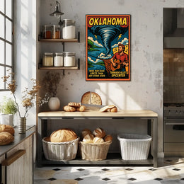 Oklahoma Tornado AlleyS Epicenter Poster