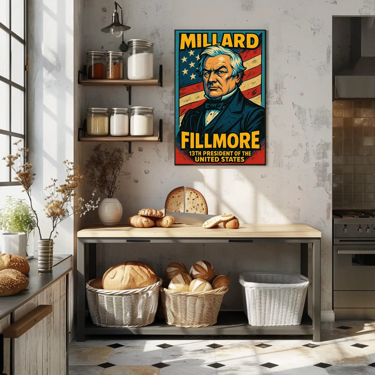 Millard Fillmore 13Th President Poster Vintage Wall Art