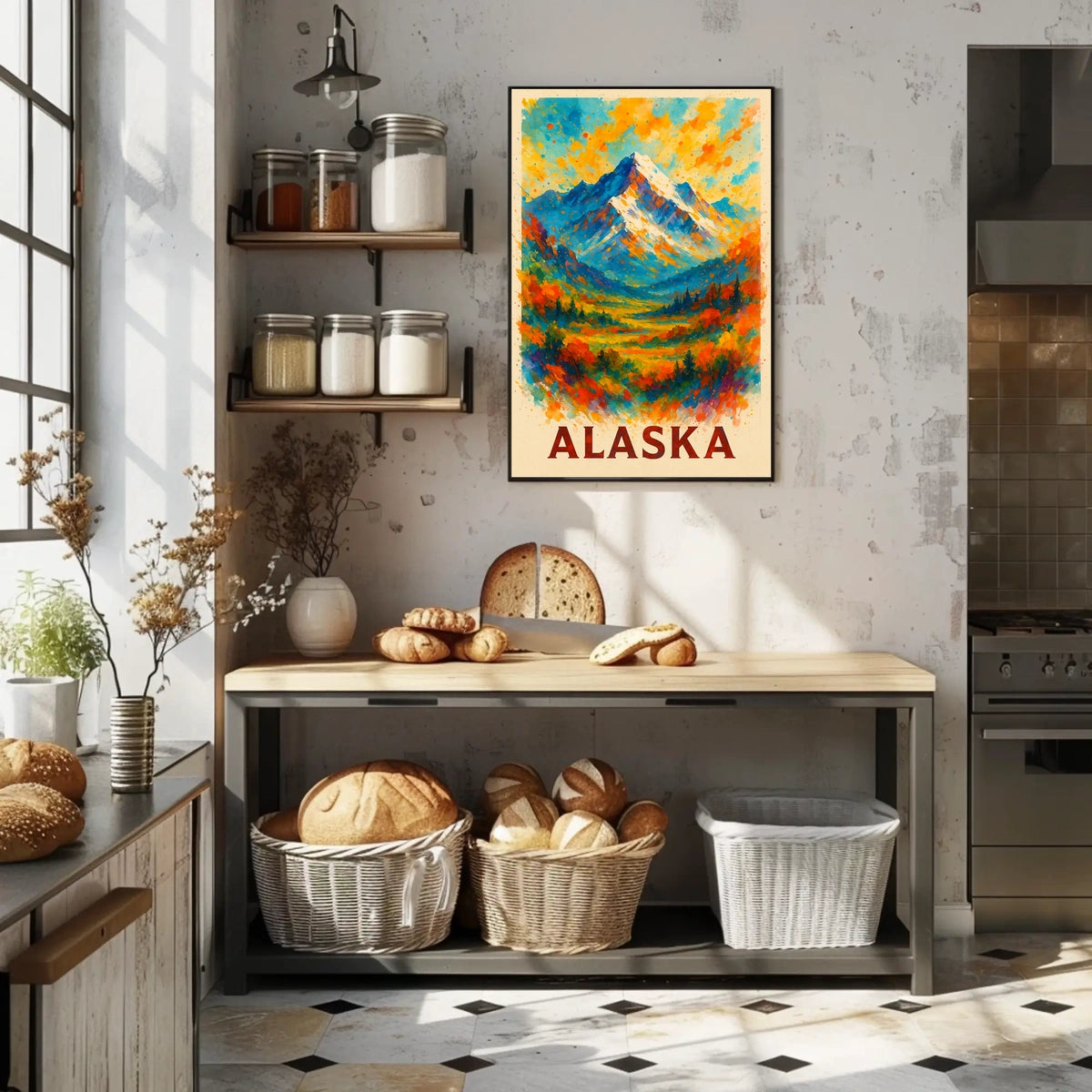 Alaska Mountain Landscape Poster