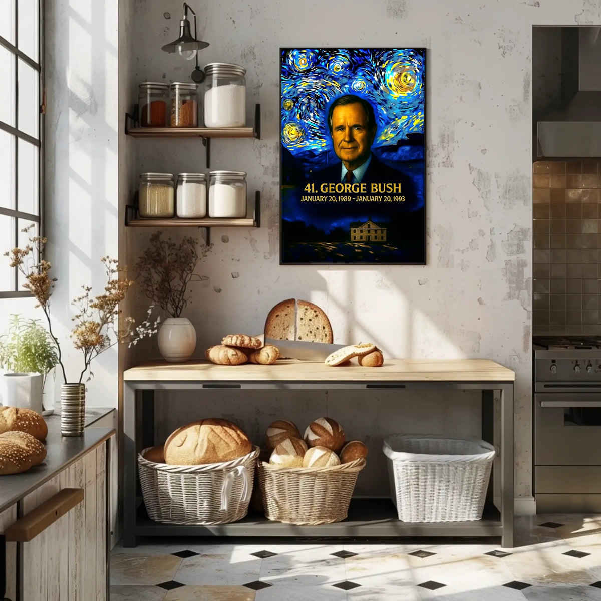 George H. W. Bush 41st President of the United States Presidential Masterpiece Series Poster
