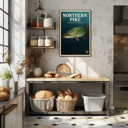 Northern Pike Master of Freshwater Poster PosterGoat