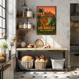 Los Angeles California Dreaming Poster