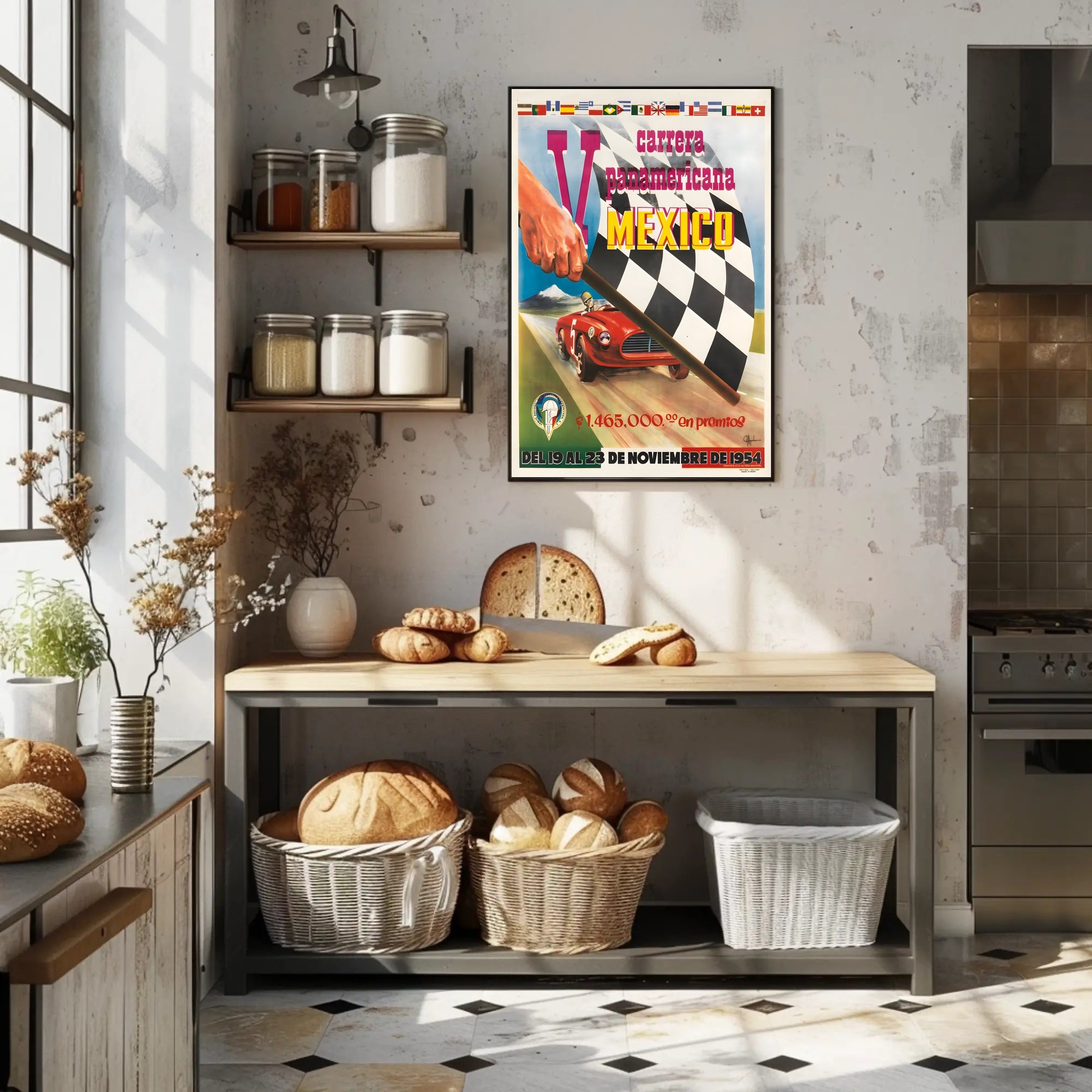 V Carrera Panamericana 1954 Poster