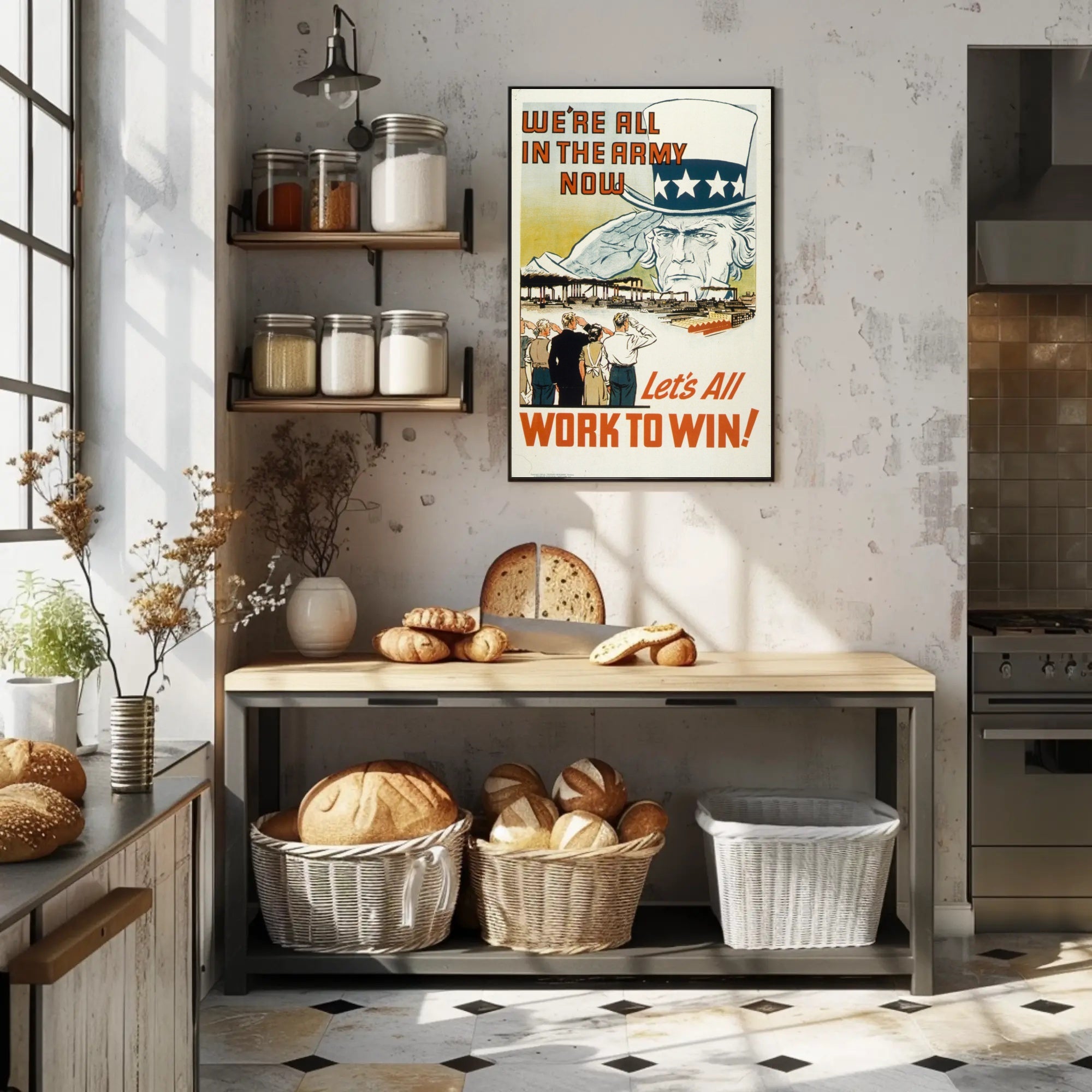 Unity on the Home Front WWII Poster