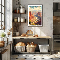 Grand Canyon Travel Poster Vintage National Park Print