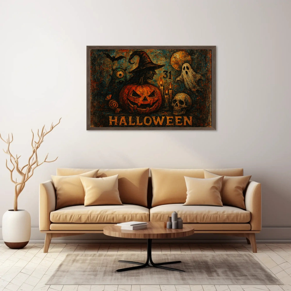 Halloween Night Gothic Spooky Digital Painting Poster