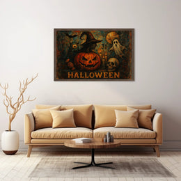 Halloween Night Gothic Spooky Digital Painting Poster