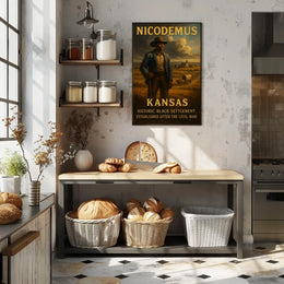 Nicodemus, Kansas Historic Black Poster