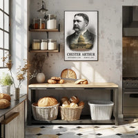Chester A. Arthur 21st President of the United States Reflections Poster