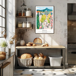 Vibrant Streets of Seoul Poster PosterGoat