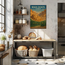 Wadi DoaN YemenS Architectural Poster