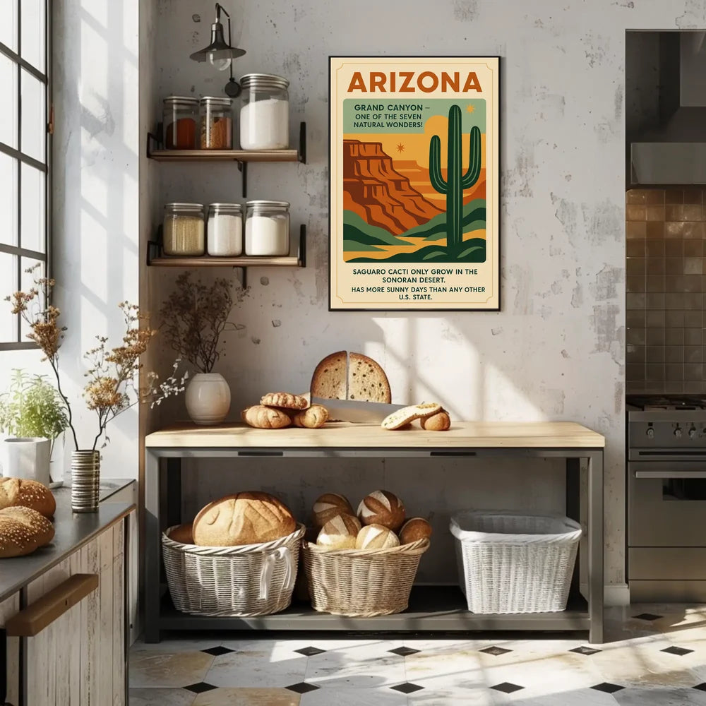 Explore Arizona's Wonders Vintage Travel Poster