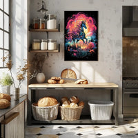 Majestic Unicorn Fantasy Art Poster for Home Decor