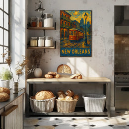 New Orleans Nightscape Poster