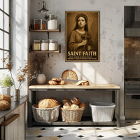 Saint Faith Young Martyr Of Agen Poster