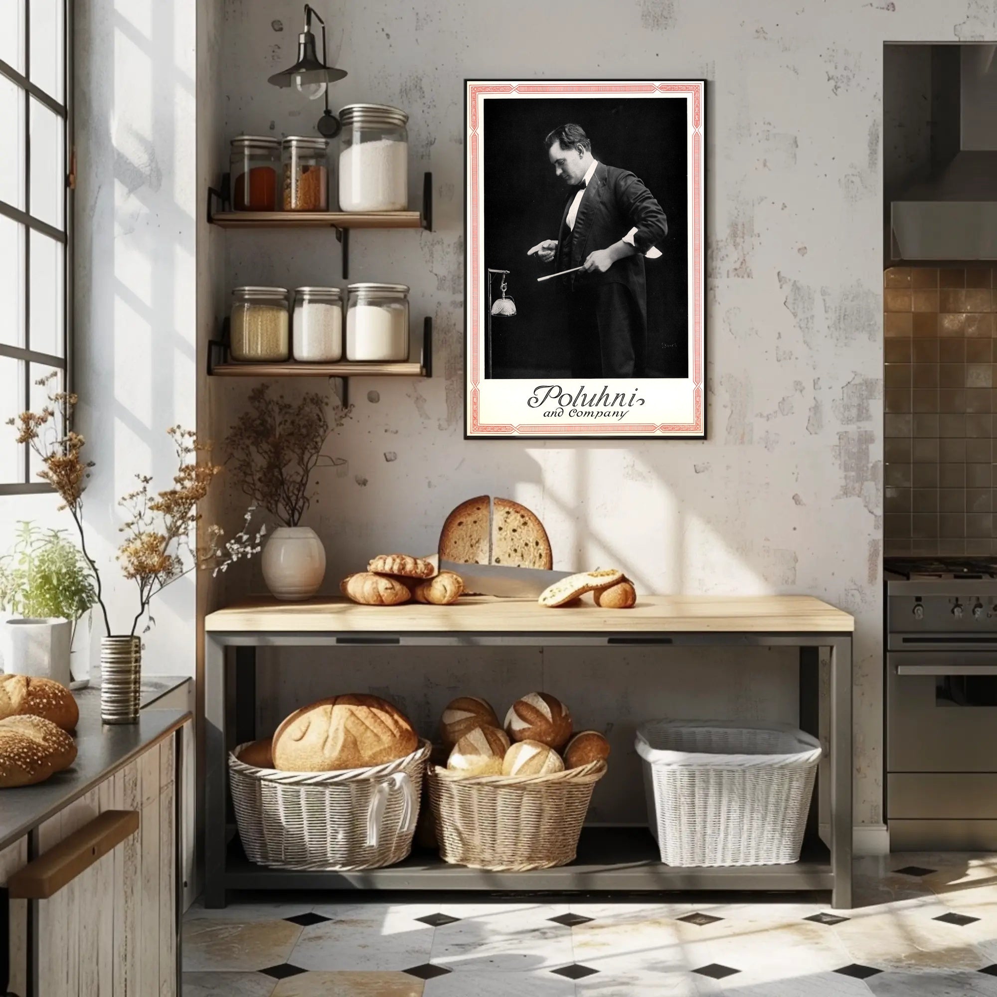 Vintage Magician Performance Poster by Poluhni and Company