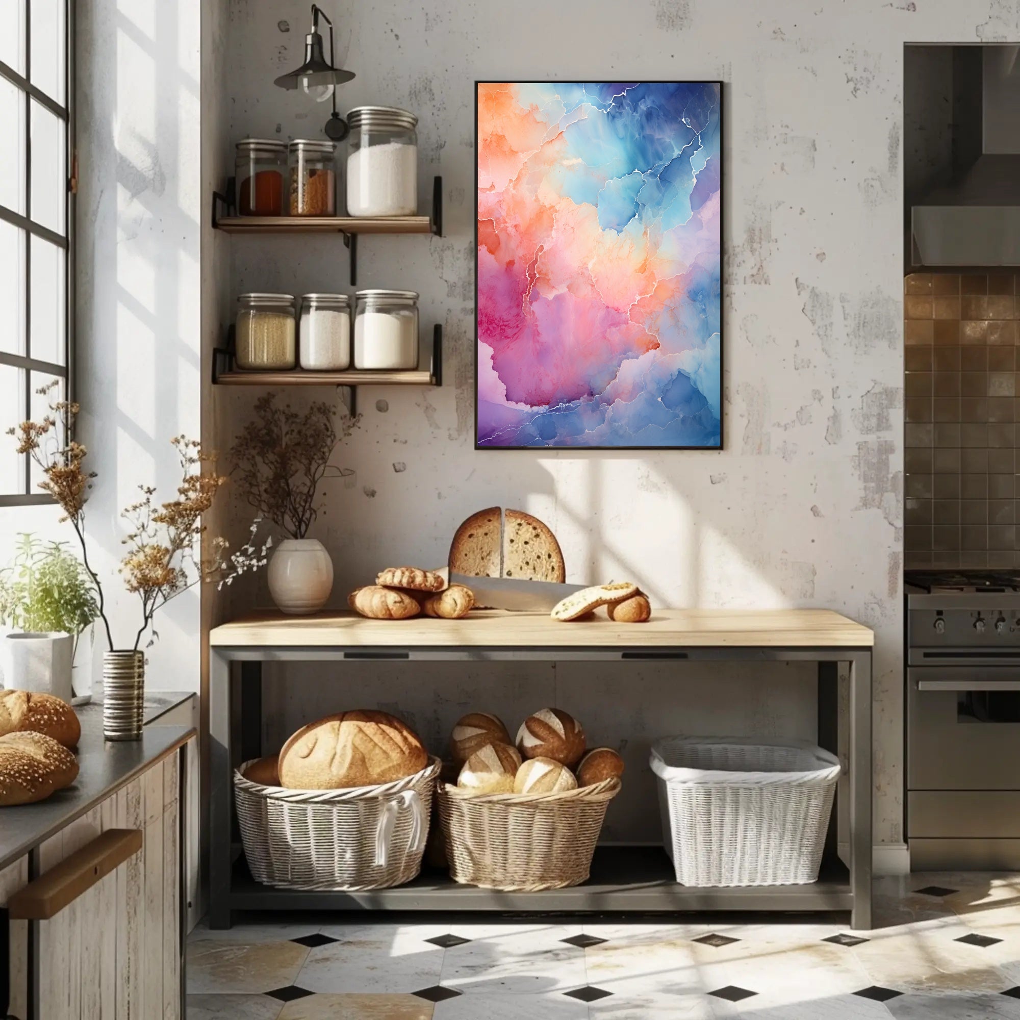 Abstract Color Symphony Abstract Poster PosterGoat