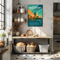 Bridgeport Evolution: Energy and Innovation Urban or Cityscape Poster PosterGoat
