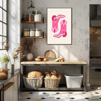 Cowboy Boots Art Print: Abstract or Artistic Poster PosterGoat