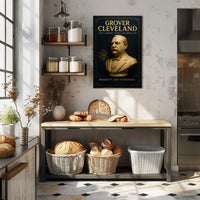 Grover Cleveland Vintage Presidential Historical or Presidential Poster PosterGoat