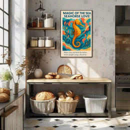 Magic of the Sea Seahorse Love Poster