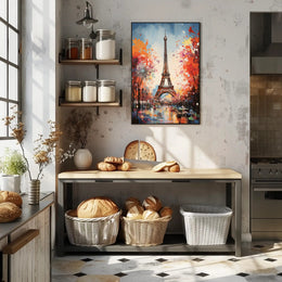 Eiffel Tower In Autumn Poster