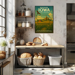 Discover Iowa A Land of Abundance Poster