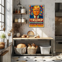 Trump Patriotic Scenic Home Poster