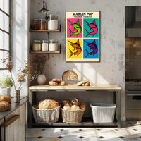 Marlin Pop – Warhol Tribute Poster PosterGoat