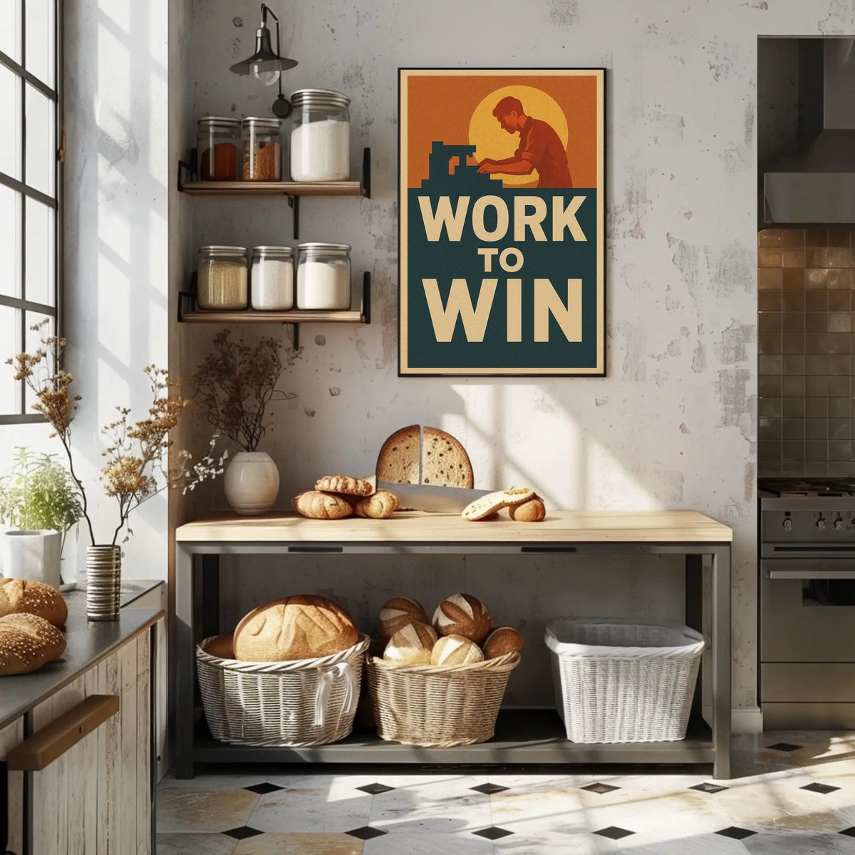 Work to Win Poster