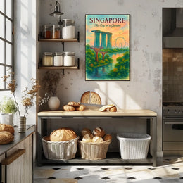 Singapore Serenity: Iconic Landmarks in Watercolor Art
