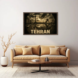 Tehran Cityscape Poster